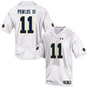 Notre Dame Fighting Irish Men's Ron Powlus III #11 White Under Armour Authentic Stitched College NCAA Football Jersey LNK3199IE